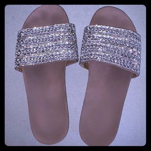 Comfy rhinestone Torrid Slides